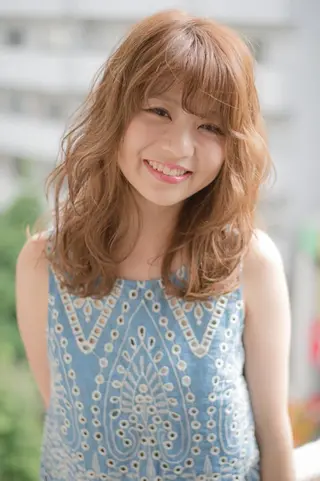 ミディアム GiseL天神カラー 髪質改善/ブリーチのヘアスタイル