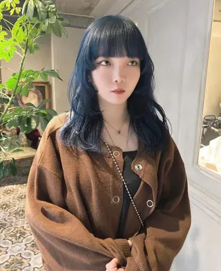 セミロング 梅原 大和のヘアスタイル