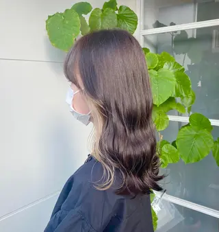 ロング カラー たなか もえなのヘアスタイル