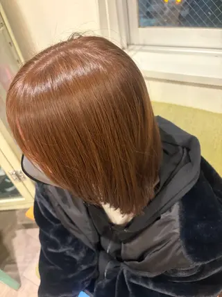 ミディアム カラー Orange  cracker所属・あだち まおのヘアスタイル