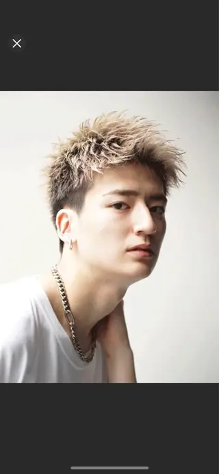 カラー ブリーチ1000円！ メンズ特化板倉高史郎のヘアスタイル