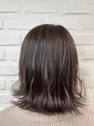 ミディアム カラー 【暖色カラー特化】 中山由梨のヘアスタイル