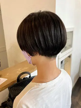 ショート カラー 伊藤ゆかり/髪質改善 /透明感カラーのヘアスタイル