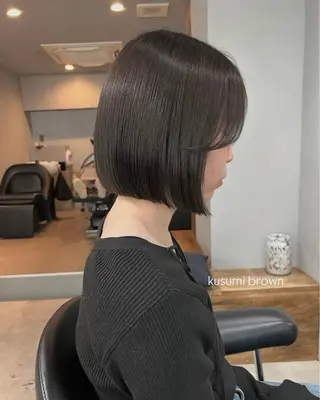 ミディアム カラー akane/ベージュ /オリーブ/ブラウンのヘアスタイル