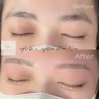 アイブロウ eyelash ×  eyebrow salon Non.所属・Non. NANASEのマツエク・マツパデザイン