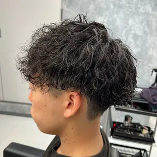 メンズ 👑垢抜け韓国ヘア ハッシュカット唯澄のヘアスタイル