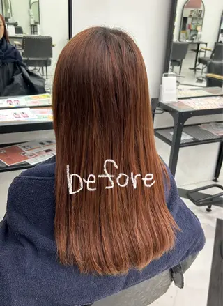 セミロング カラー ちょめ/八王子 ZEST emuのヘアスタイル