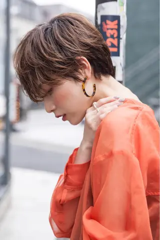 ショート カラー hao所属・西山 頌太のヘアスタイル