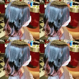 ミディアム カラー 👑派手髪/カット 👑ANRYのヘアスタイル