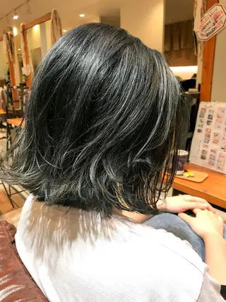 ショート カラー シールエクステ⭐️ オオミタクヤのヘアスタイル