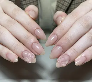 ネイル By moonネイル 🌷ワンホン/韓国風のネイルデザイン