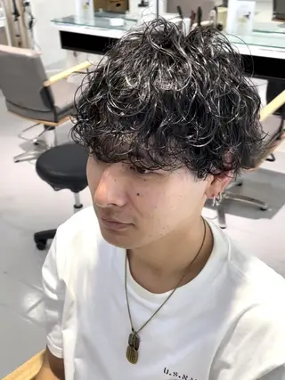 メンズ 韓国ヘア/ニュアンス パーマ　kaitoのヘアスタイル