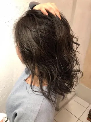 ミディアム ⚡️メンズ/波巻き/ 片岡篤宣/水戸⚡️のヘアスタイル