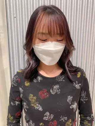 ミディアム カラー ヘアアレンジ yuka .のヘアスタイル