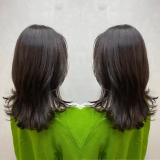 セミロング カラー tocca 💜石田愛結💜のヘアスタイル