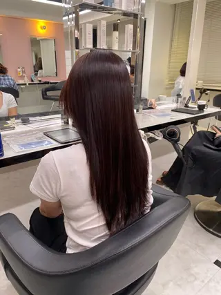 ロング カラー 透明感ベージュカラー 🪞上野🪞AIのヘアスタイル