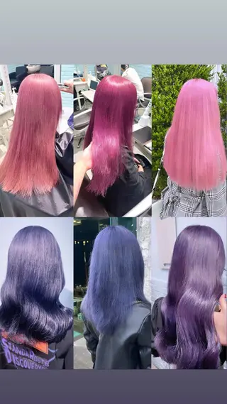 ロング カラー ヘアアレンジ 🩶【推しハイトーン 】yuzu🩶のヘアスタイル