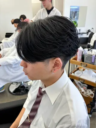 ショート パーマ メンズ 平野 拓海のヘアスタイル
