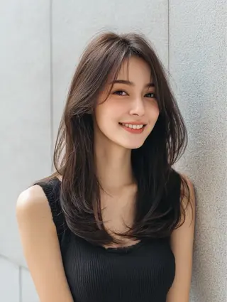 ロング カラー 佐藤 万倫💞⭐️のヘアスタイル