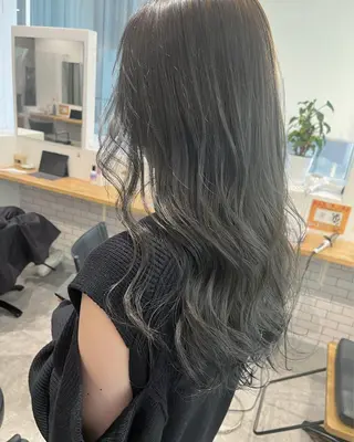 ロング カラー JIL BLAN 京都所属・RU RIのヘアスタイル