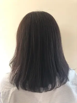 セミロング カラー 韓国hair ·͜· watanabeのヘアスタイル