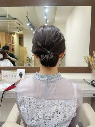 セミロング 韓国風パーマ/ヘア セット/店長みづきのヘアスタイル