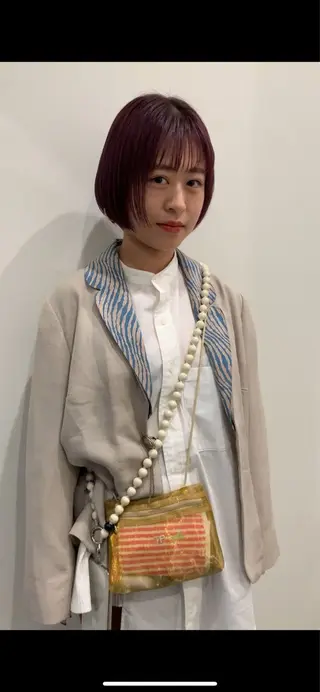 ショート カラー 落合希 Olivebeigeのヘアスタイル