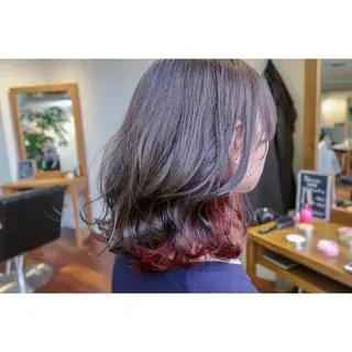 セミロング カラー 江上拓郎/ショート /酸性ストレートのヘアスタイル