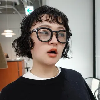 ショート パーマ ヘアアレンジ 🌐サトウ リョウ🌐のヘアスタイル