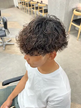 パーマ メンズ 🌀toa/波巻き✨ /メンズパーマ／栄のヘアスタイル