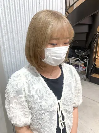 ショート カラー ヘアアレンジ yuka .のヘアスタイル