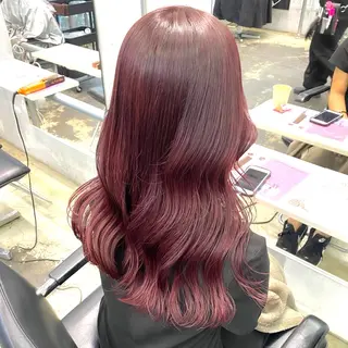 セミロング カラー ヘアアレンジ 💗💗韓国レイヤー yu-ki💗💗のヘアスタイル