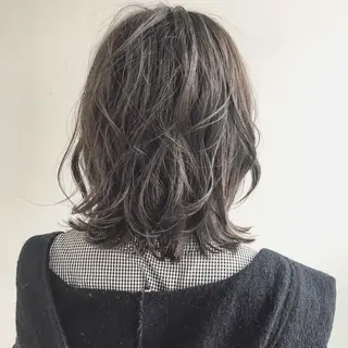 ミディアム カラー ショート/レイヤー なら石井知希のヘアスタイル
