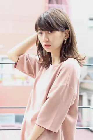 ミディアム Lond labのヘアスタイル