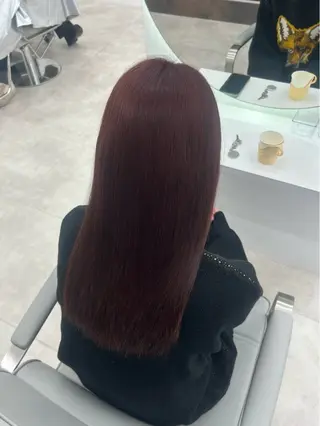 ロング カラー 武田 唯来のヘアスタイル