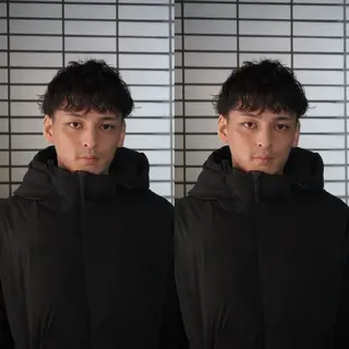 ショート パーマ メンズ 💖艶髪矯正×小顔 カット特化/さくらのヘアスタイル