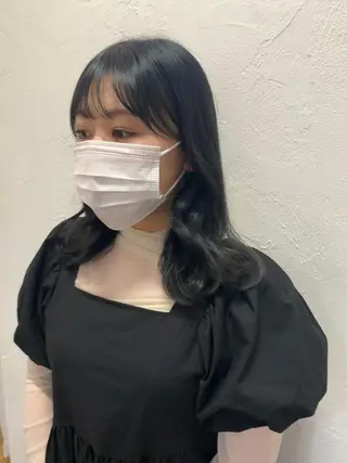 セミロング カラー REINA☁️透明感 カラー/ぷつっと♡のヘアスタイル