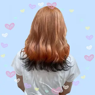 ロング カラー ヘアアレンジ ブリーチ♡メンズ マッシュ♡MIUのヘアスタイル