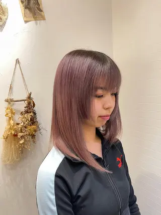 ミディアム CARE SHINSAIBASHI所属・縮毛・酸性ストレート 特化のヘアスタイル