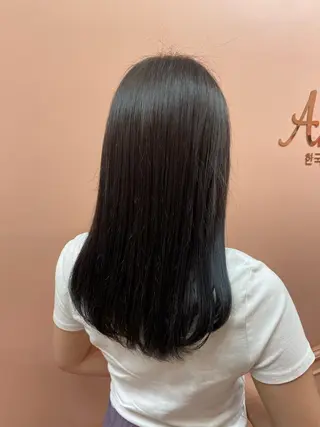 ロング カラー 韓国風モテヘア 🇰🇷aki♡のヘアスタイル