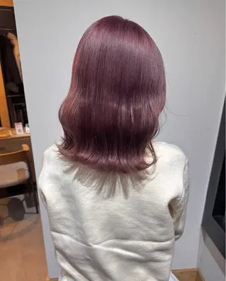 セミロング Juri /暖色カラーのヘアスタイル