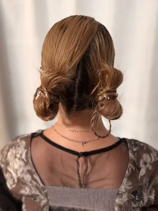 セミロング ヘアアレンジ vivre libre（ヴィーヴル リーブル）所属・ビブル/ 仲村真里奈のヘアスタイル