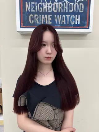 ロング レイヤーカット/髪質 改善/momo🎀のヘアスタイル