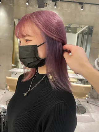 カラー 無料ショートモデル 募集中❗️秋山ひらいのヘアスタイル