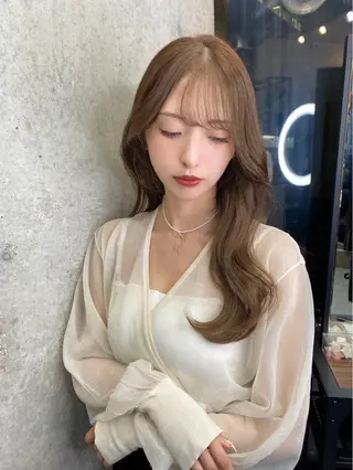 ロング カラー 韓国/ワンホンヘア 髪質改善/MaCoのヘアスタイル