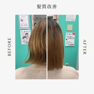 ミディアム 佐々木 菜摘のヘアスタイル