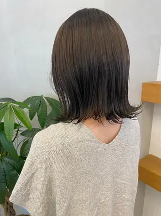 ミディアム カラー 、 、のヘアスタイル