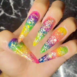 ロング ネイル クロキ 。のネイルデザイン