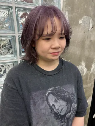 ミディアム カラー BELLA阿部野 TOMOMIのヘアスタイル