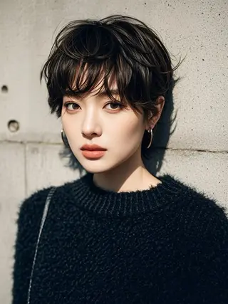 ショート ウルフカット 811 大阪梅田 ウルフのヘアスタイル